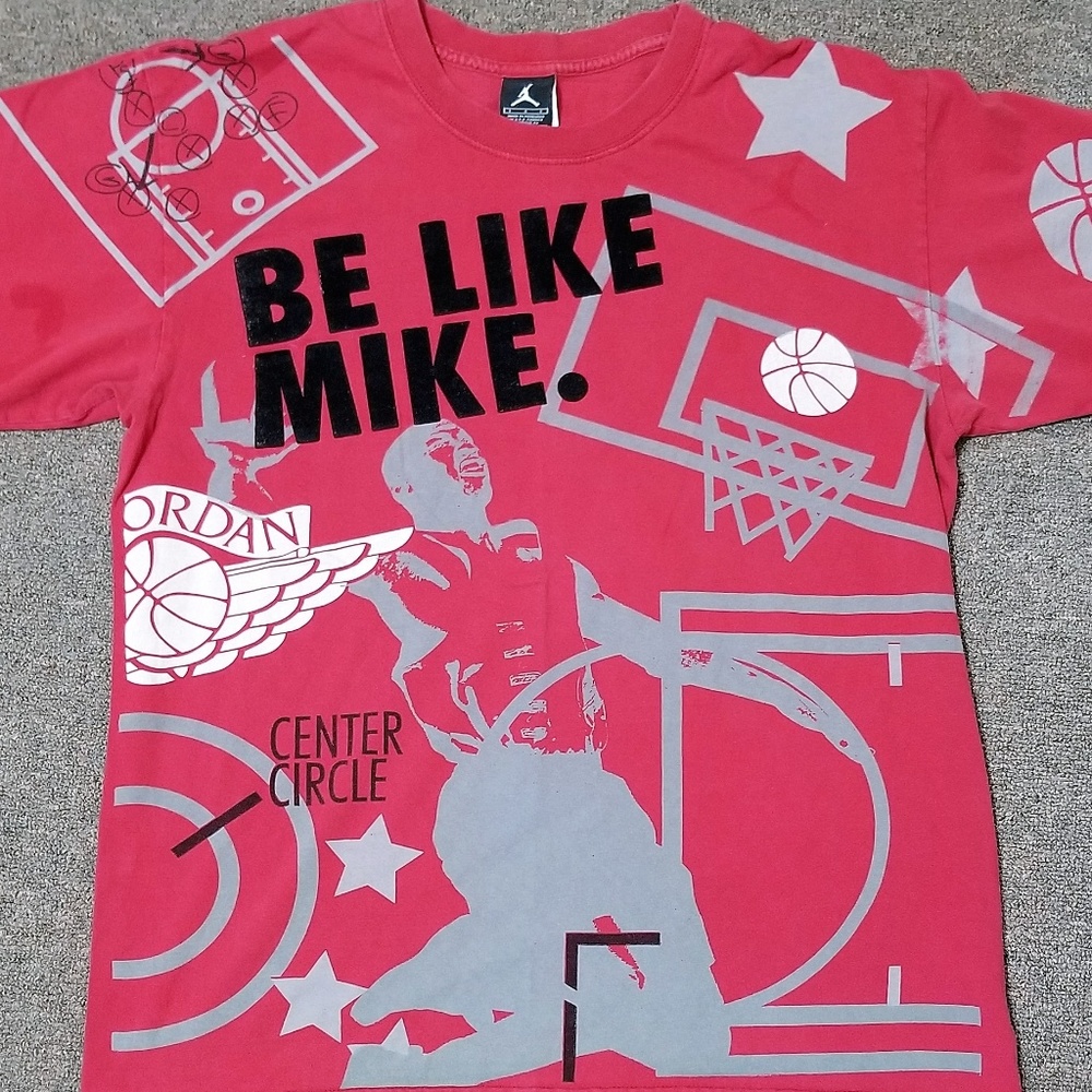 Vintage Red Jordan Brand T-Be Like Mike!